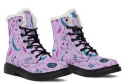 Lavender Moonlit Botanica Winter Boots -Rogue & Wolf Shop WinterBoots LavenderMoonlitBotanicaWinterBoots 173 16229 Comfyboots Blk STR9 NLB