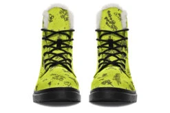 Lime Nightshade Winter Boots -Rogue & Wolf Shop WinterBoots LimeNightshadeWinterBoots 173 43214 Comfyboots Blk STR4 NLB