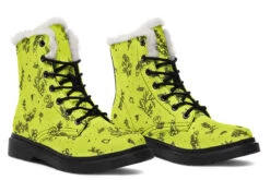 Lime Nightshade Winter Boots -Rogue & Wolf Shop WinterBoots LimeNightshadeWinterBoots 173 43214 Comfyboots Blk STR9 NLB