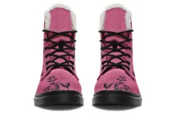Mauve Black Widow Winter Boots -Rogue & Wolf Shop WinterBoots MauveBlackWidowWinterBoots 173 07524 Comfyboots Blk STR4 NLB