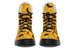 Mustard Moonlit Botanica Winter Boots -Rogue & Wolf Shop WinterBoots MustardMoonlitBotanicaWinterBoots 173 07535 Comfyboots Blk STR4 NLB
