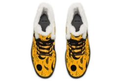 Mustard Moonlit Botanica Winter Boots -Rogue & Wolf Shop WinterBoots MustardMoonlitBotanicaWinterBoots 173 07535 Comfyboots Blk STR6 RAW