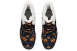 Pumpkin Party Winter Boots -Rogue & Wolf Shop WinterBoots PumpkinPartyWinterBoots 173 38622 Comfyboots Blk STR6 RAW