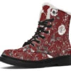 Red Rose Romance Winter Boots -Rogue & Wolf Shop WinterBoots RedRoseRomanceWinterBoots 173 00765 Comfyboots Blk STR2 NLB