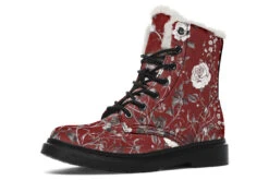 Red Rose Romance Winter Boots