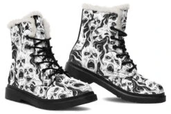White Torment Winter Boots -Rogue & Wolf Shop WinterBoots WhiteTormentWinterBoots 173 38609 Comfyboots Blk STR8 NLB