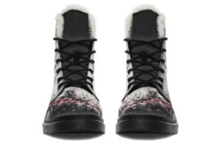 Wildflower Bear Winter Boots -Rogue & Wolf Shop WinterBoots WildflowerBearWinterBoots 173 89064 Comfyboots Blk STR4 NLB