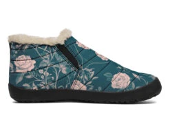 Teal Rose Romance Winter Sneakers -Rogue & Wolf Shop WinterSneakers TealRoseRomanceWinterSneakers 173 54166 Wintersneakers Blk STR2 NLB