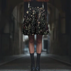 Witches' Broomsticks Skater Skirt