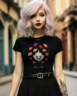 Maple Ghosty Short Sleeve Crop Top