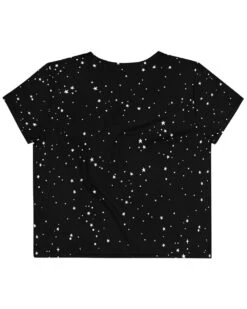 Astral Short Sleeve Crop Top -Rogue & Wolf Shop all over print crop tee white back 64a4308c4c920