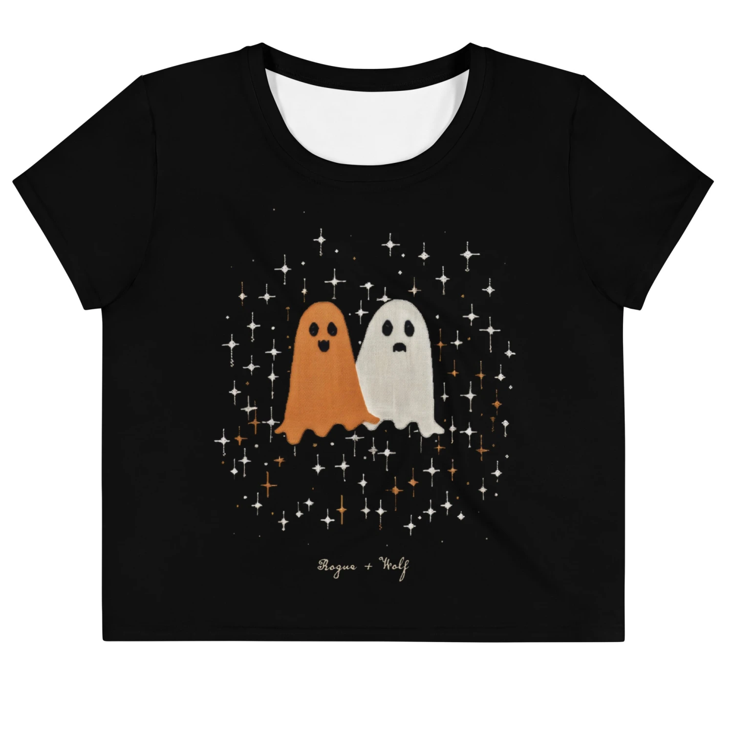 Ghost Besties Short Sleeve Crop Top 6 Ghost Besties Short Sleeve Crop Top - Image 4