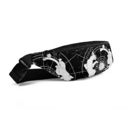 Purr Nebula Fanny Pack -Rogue & Wolf Shop all over print fanny pack white front left 65b7d43a4d7d5