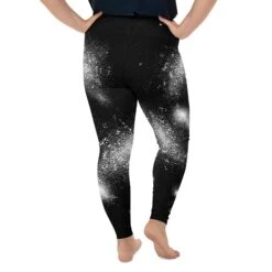 Constellation Plus Size Leggings -Rogue & Wolf Shop all over print plus size leggings white back 65966f7c4d970