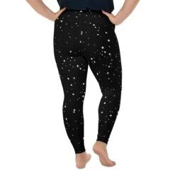 Starry Night Plus Size Leggings -Rogue & Wolf Shop all over print plus size leggings white back 65966fb453566