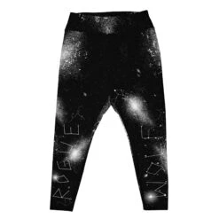 Constellation Plus Size Leggings -Rogue & Wolf Shop all over print plus size leggings white front 65966f7c4d7f1