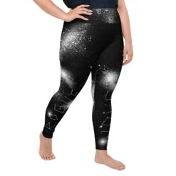 Constellation Plus Size Leggings -Rogue & Wolf Shop all over print plus size leggings white right 65966f7c4da04