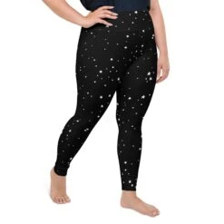 Starry Night Plus Size Leggings -Rogue & Wolf Shop all over print plus size leggings white right 65966fb453607