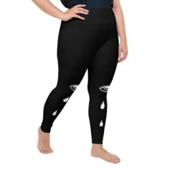 Bitter Truth Plus Size Leggings -Rogue & Wolf Shop all over print plus size leggings white right 659670668e9fb
