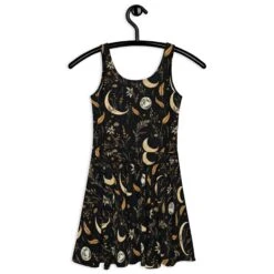 Moonlit Botanica Skater Dress -Rogue & Wolf Shop all over print skater dress white back 65538a4ede281