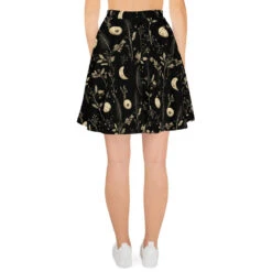 Twilight Garden Skater Skirt -Rogue & Wolf Shop all over print skater skirt white back 65538d2de09ac