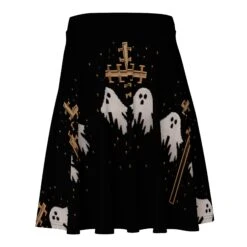 Holy Spirits Skater Skirt -Rogue & Wolf Shop all over print skater skirt white back 65538d94c1810