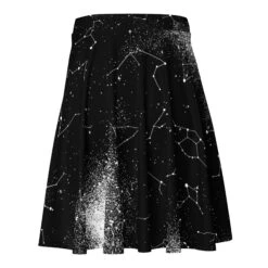 Constellation Skater Skirt -Rogue & Wolf Shop all over print skater skirt white back 67fcd51035f43