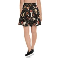Amanita Skater Skirt -Rogue & Wolf Shop all over print skater skirt white back 67fcd57b38086