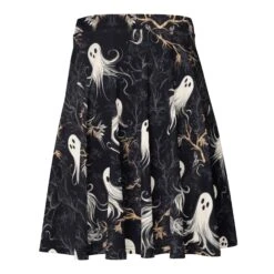 Cottage Spirits Skater Skirt -Rogue & Wolf Shop all over print skater skirt white back 67fcd669c3bfe