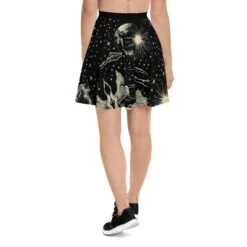 Dawn Star Skater Skirt -Rogue & Wolf Shop all over print skater skirt white back 67fcd6bc12b7d
