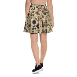 Enchanted Blossoms Skater Skirt -Rogue & Wolf Shop all over print skater skirt white back 67fcd840721f8
