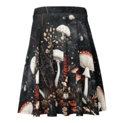 Faery Fungi Skater Skirt -Rogue & Wolf Shop all over print skater skirt white back 67fcd8e80a59e