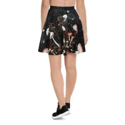 Faery Fungi Skater Skirt -Rogue & Wolf Shop all over print skater skirt white back 67fcd8e80a83b