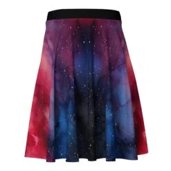 Night Skater Skirt -Rogue & Wolf Shop all over print skater skirt white back 67fce2395ea6f