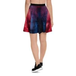 Night Skater Skirt -Rogue & Wolf Shop all over print skater skirt white back 67fce2395ece3