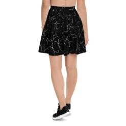 Midnight Atlas Skater Skirt -Rogue & Wolf Shop all over print skater skirt white back 67fce2e52e6ab