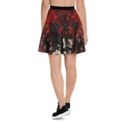 Twilight Cat Skater Skirt -Rogue & Wolf Shop all over print skater skirt white back 67fce48806e55