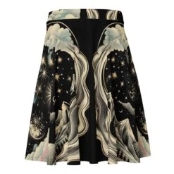 Orion’s Dream Skater Skirt -Rogue & Wolf Shop all over print skater skirt white back 680609a1ecca9