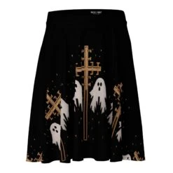 Holy Spirits Skater Skirt -Rogue & Wolf Shop all over print skater skirt white front 65538d94c158f