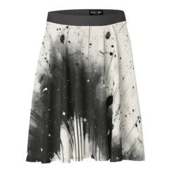 Midnight Ink Skater Skirt -Rogue & Wolf Shop all over print skater skirt white front 67fce32596e85