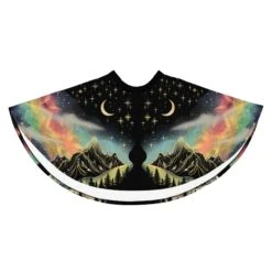 Starlit Wanderer Skater Skirt -Rogue & Wolf Shop all over print skater skirt white front 67fce3d8adbe9