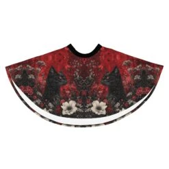 Twilight Cat Skater Skirt -Rogue & Wolf Shop all over print skater skirt white front 67fce48806d90
