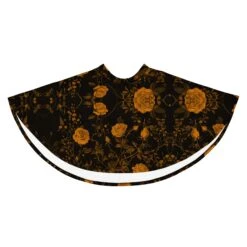 Golden Rose Romance Skater Skirt -Rogue & Wolf Shop all over print skater skirt white front 6805f063e09f0