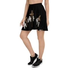 Holy Spirits Skater Skirt -Rogue & Wolf Shop all over print skater skirt white left 65538d94c1971