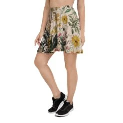 Fernwood Skater Skirt -Rogue & Wolf Shop all over print skater skirt white left 67fd2b4e9d04f