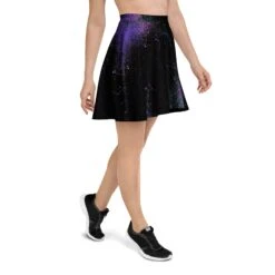 Aurora Skater Skirt -Rogue & Wolf Shop all over print skater skirt white right 67fcd5b0115ab