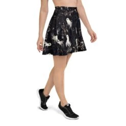 Cottage Spirits Skater Skirt -Rogue & Wolf Shop all over print skater skirt white right 67fcd669c431a