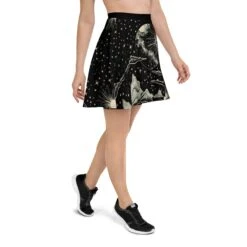 Dawn Star Skater Skirt -Rogue & Wolf Shop all over print skater skirt white right 67fcd6bc12d07