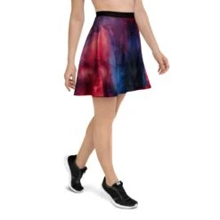 Night Skater Skirt -Rogue & Wolf Shop all over print skater skirt white right 67fce2395ee4b