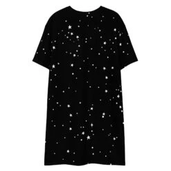 Astral Tee Dress -Rogue & Wolf Shop all over print t shirt dress white back 6495079680c6e